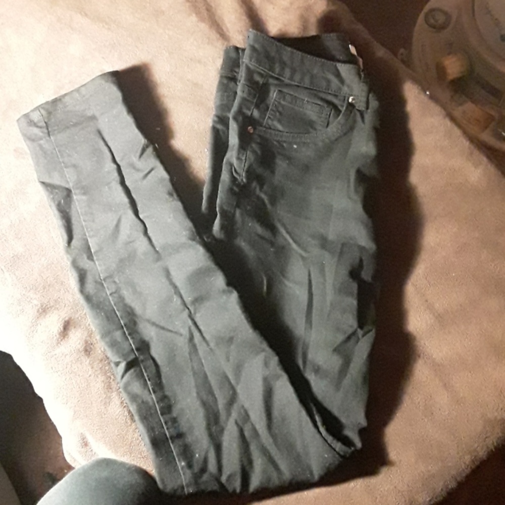 Black,  stretchy skinny jeans